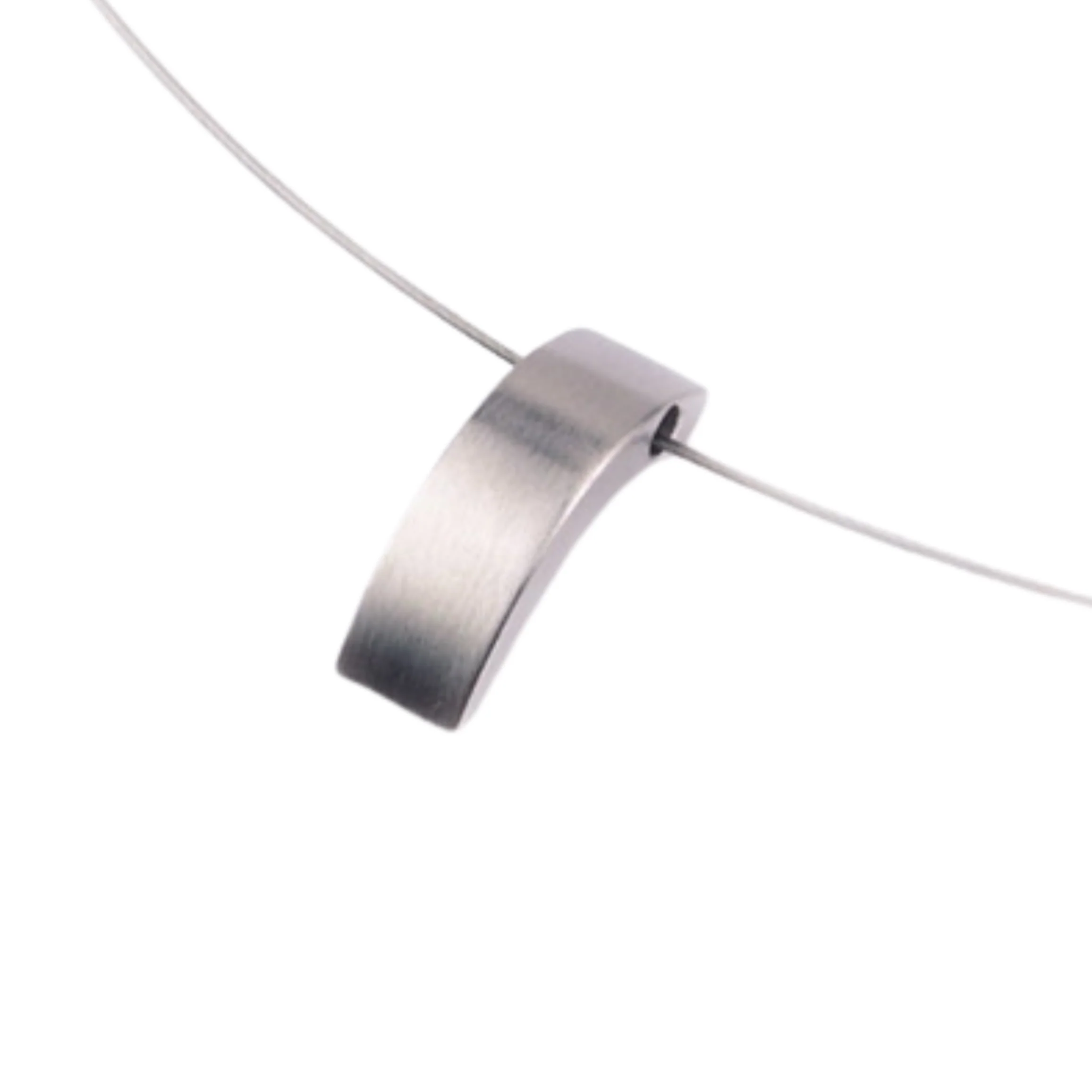 Stainless Steel Pendant - "Narrow Semi-Curve"