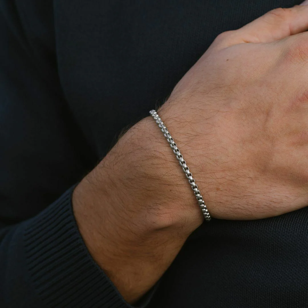 Stainless Steel Link Bracelet - "Boxed" - Image 2
