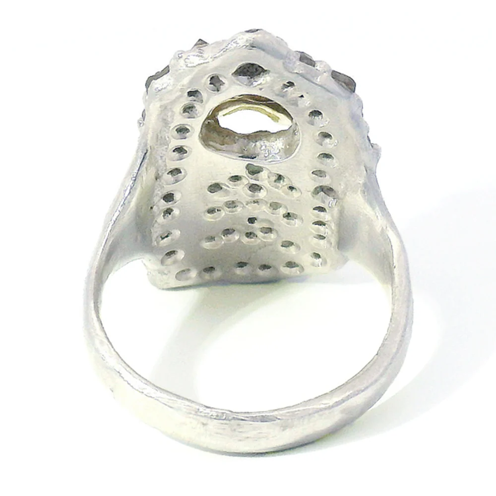 One-of-a-Kind Diamond Skull Ring - "Burial Site" - Image 3