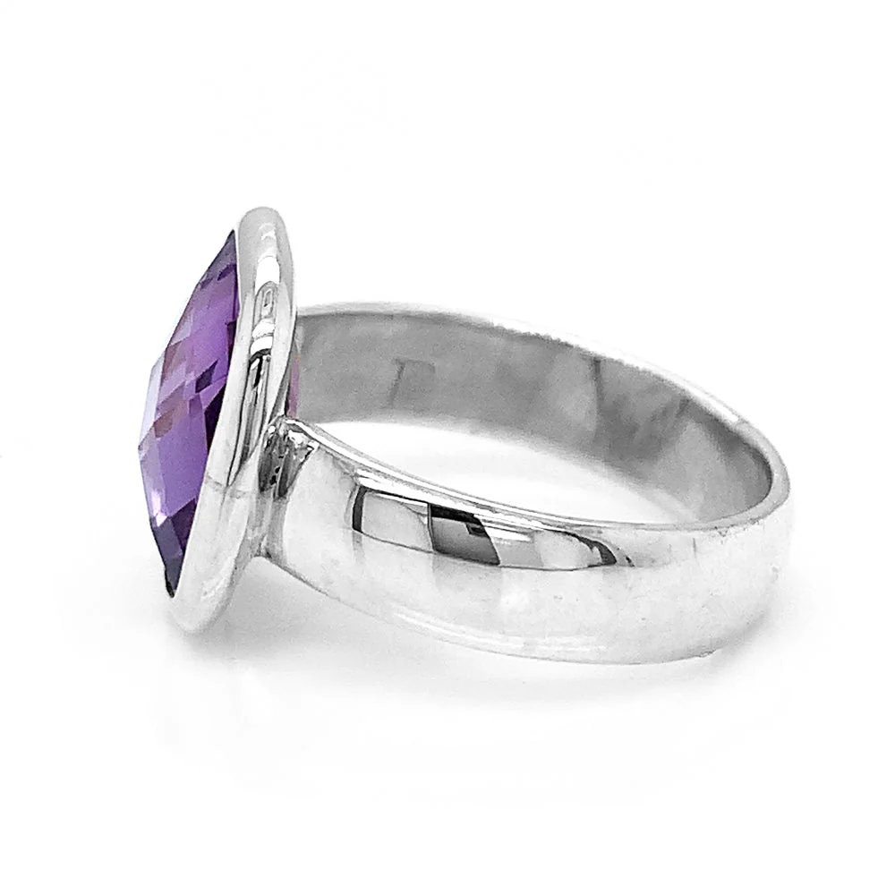 Sterling Silver Amethyst Ring - "Berry Beautiful" - Image 3