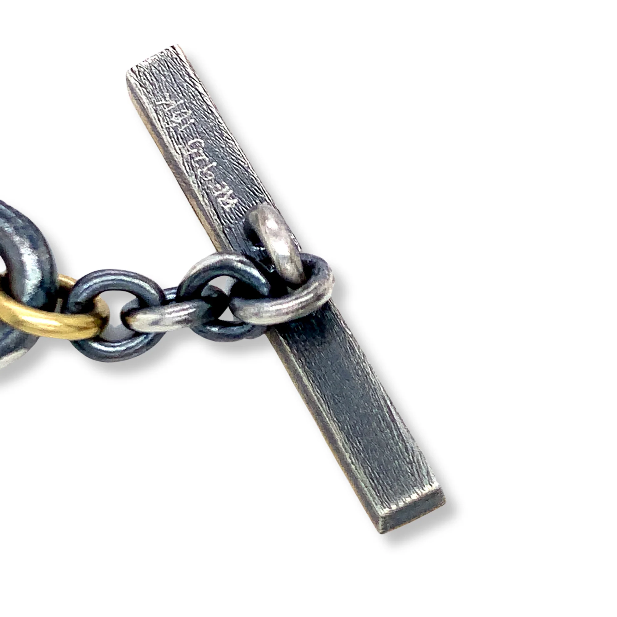 Sterling Silver and Diamond Link Bracelet - "Carmen" - Image 7