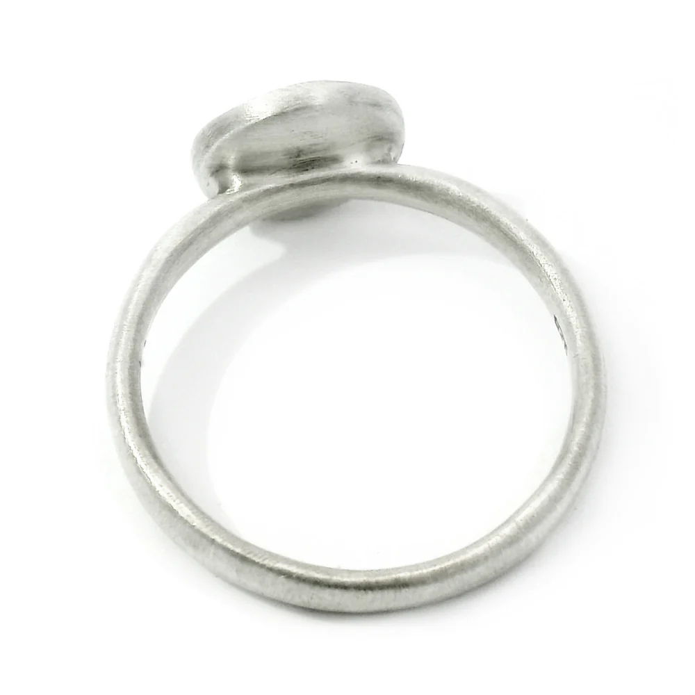 Sterling Silver & Diamond Ring - "Four Star Wave" - Image 4