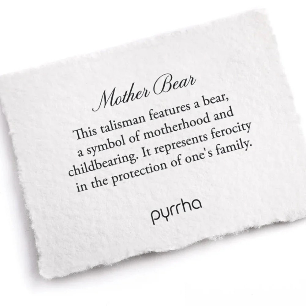 Sterling Silver Bear Talisman Necklace - "Mother Bear" - Image 2