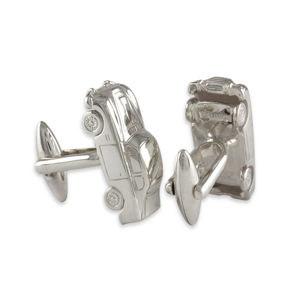 Sterling Silver Cufflinks - "Vintage Car" - Image 2