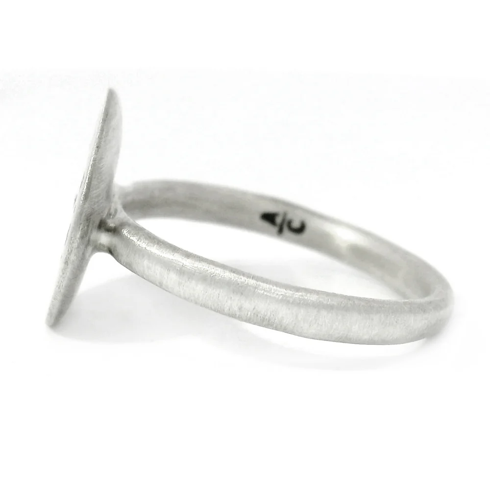 Sterling Silver & Diamond Motif Ring - "Nostalgia" - Image 3