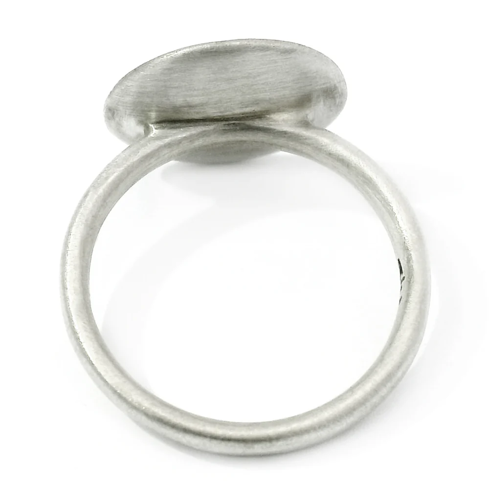 Sterling Silver & Diamond Motif Ring - "Nostalgia" - Image 4