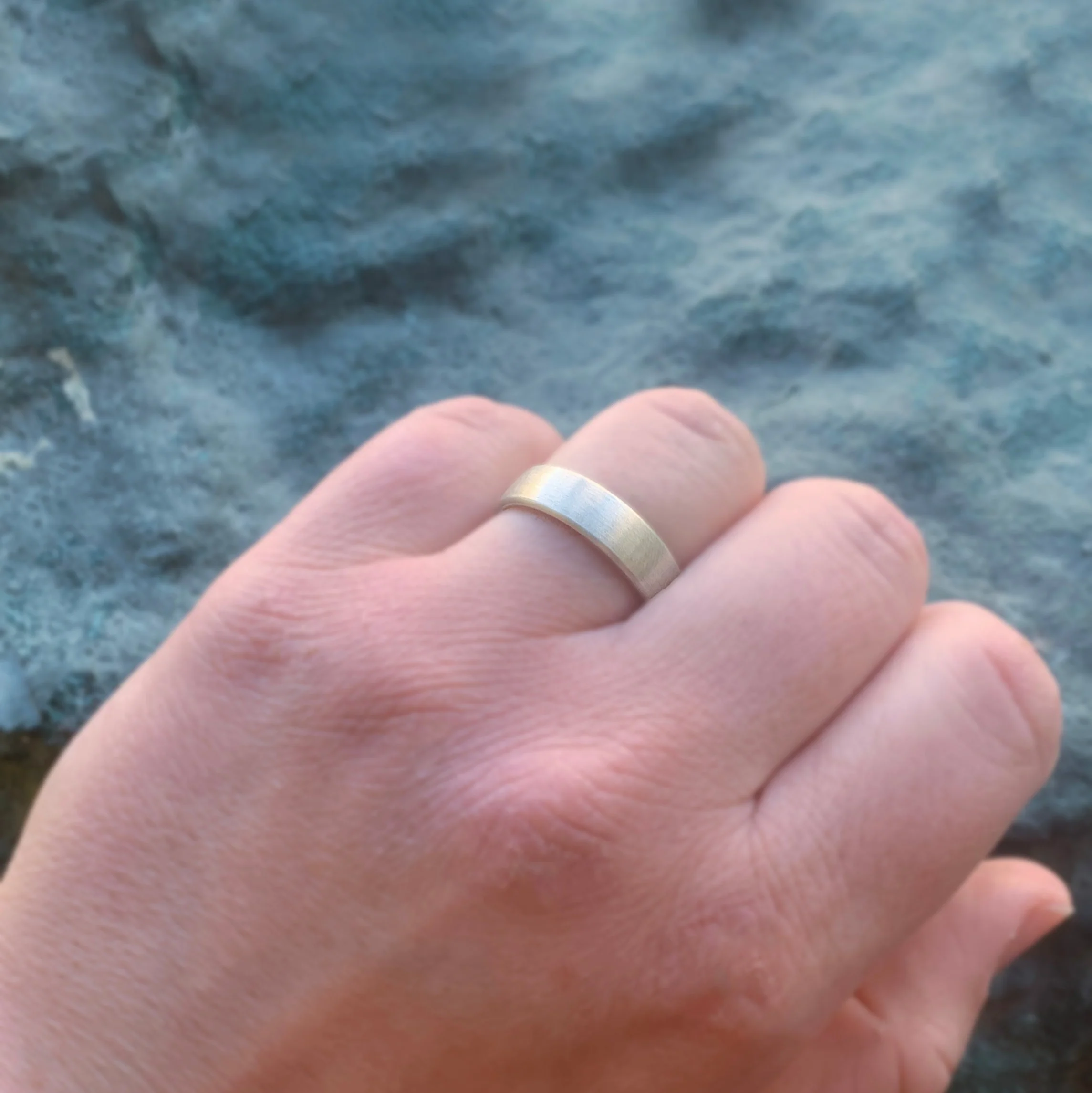 Sterling Silver European Band - "Asher" - Image 3
