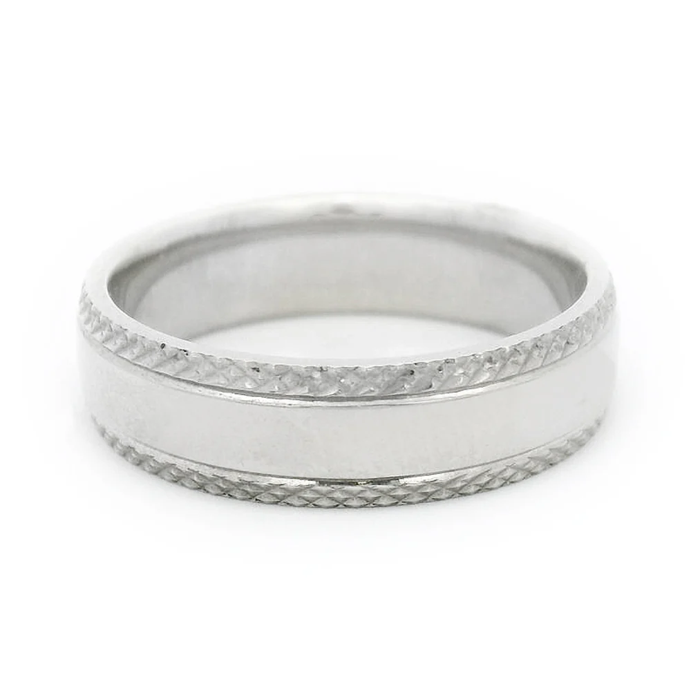 Sterling Silver Men's Band - "Scenic Route"