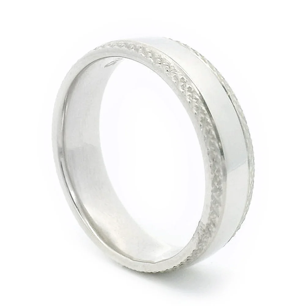 Sterling Silver Men's Band - "Scenic Route" - Image 2