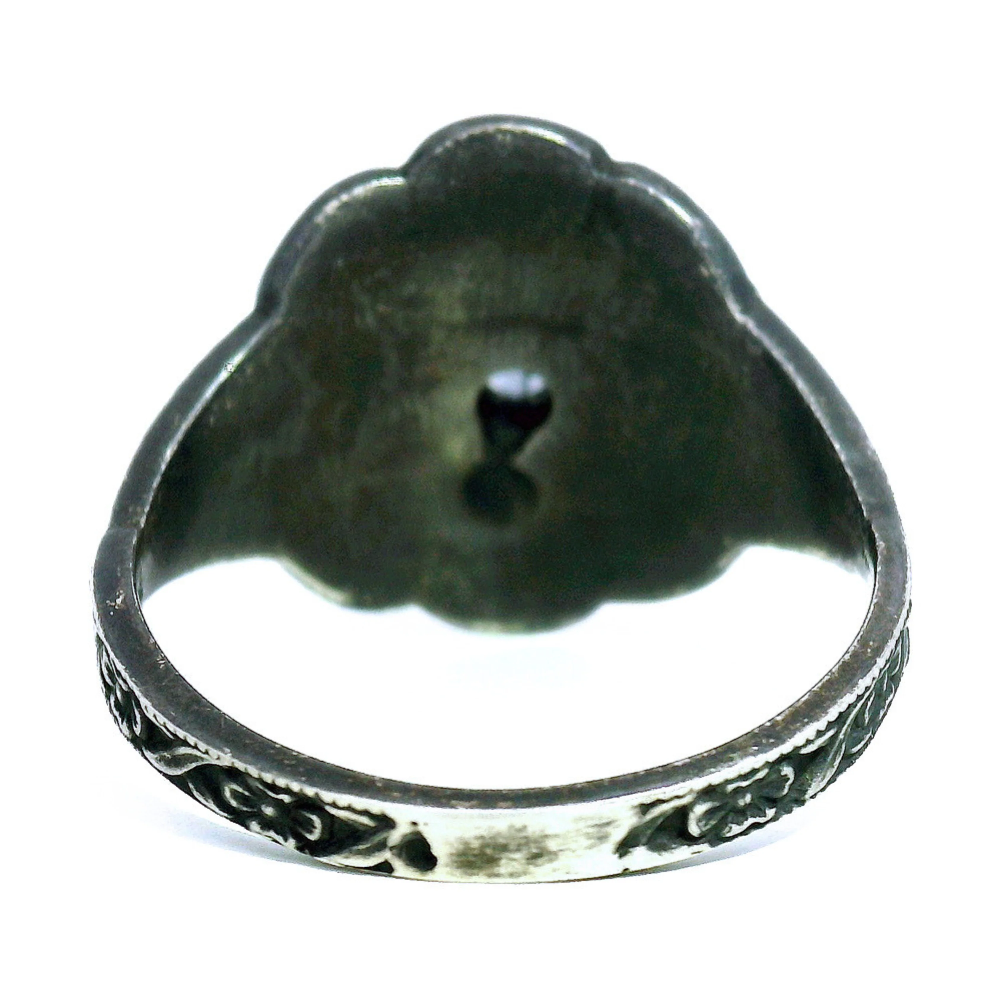 Montana Sapphire & Sterling Silver Ring - "Lace" - Image 5