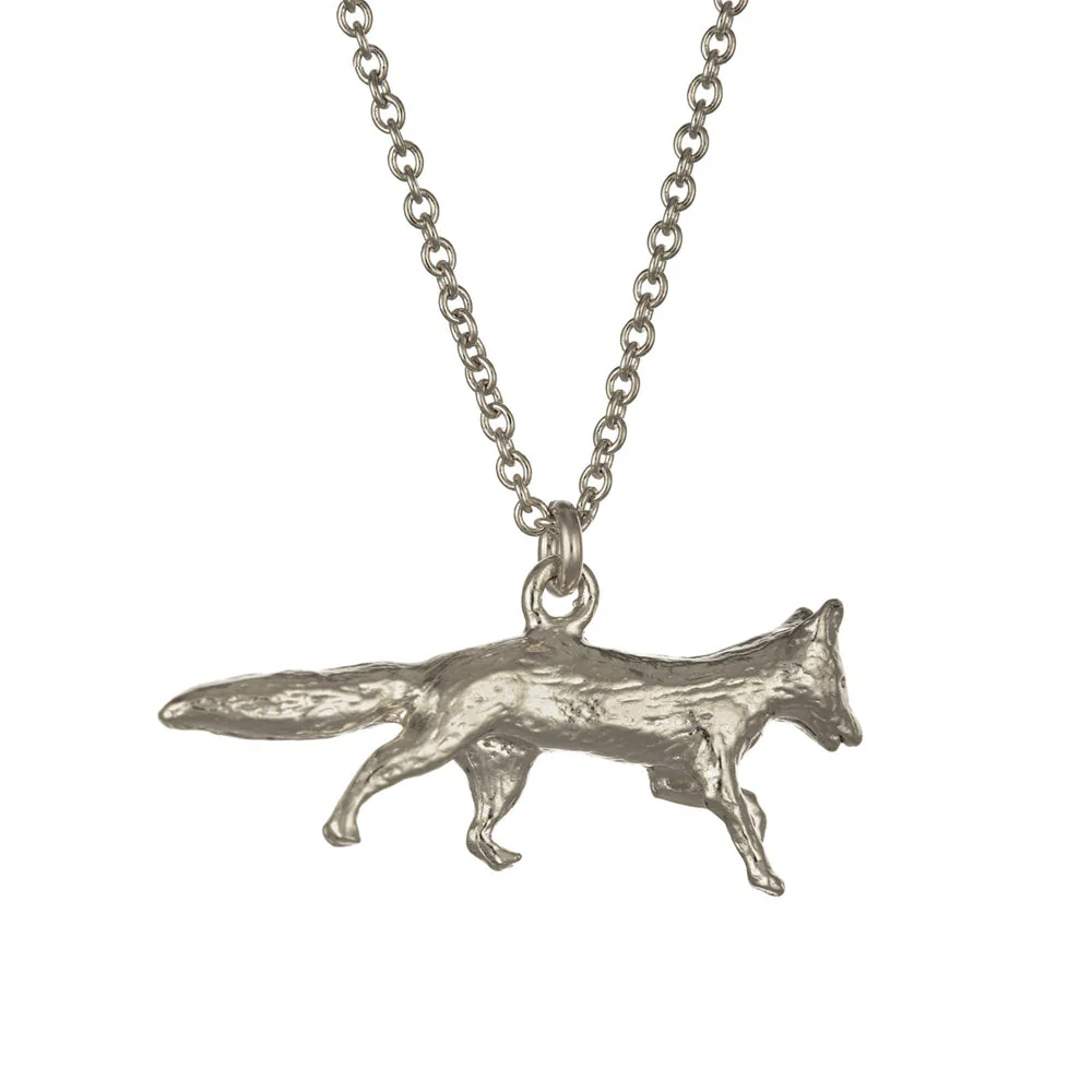 Sterling Silver Necklace - "Prowling Fox" - Image 3