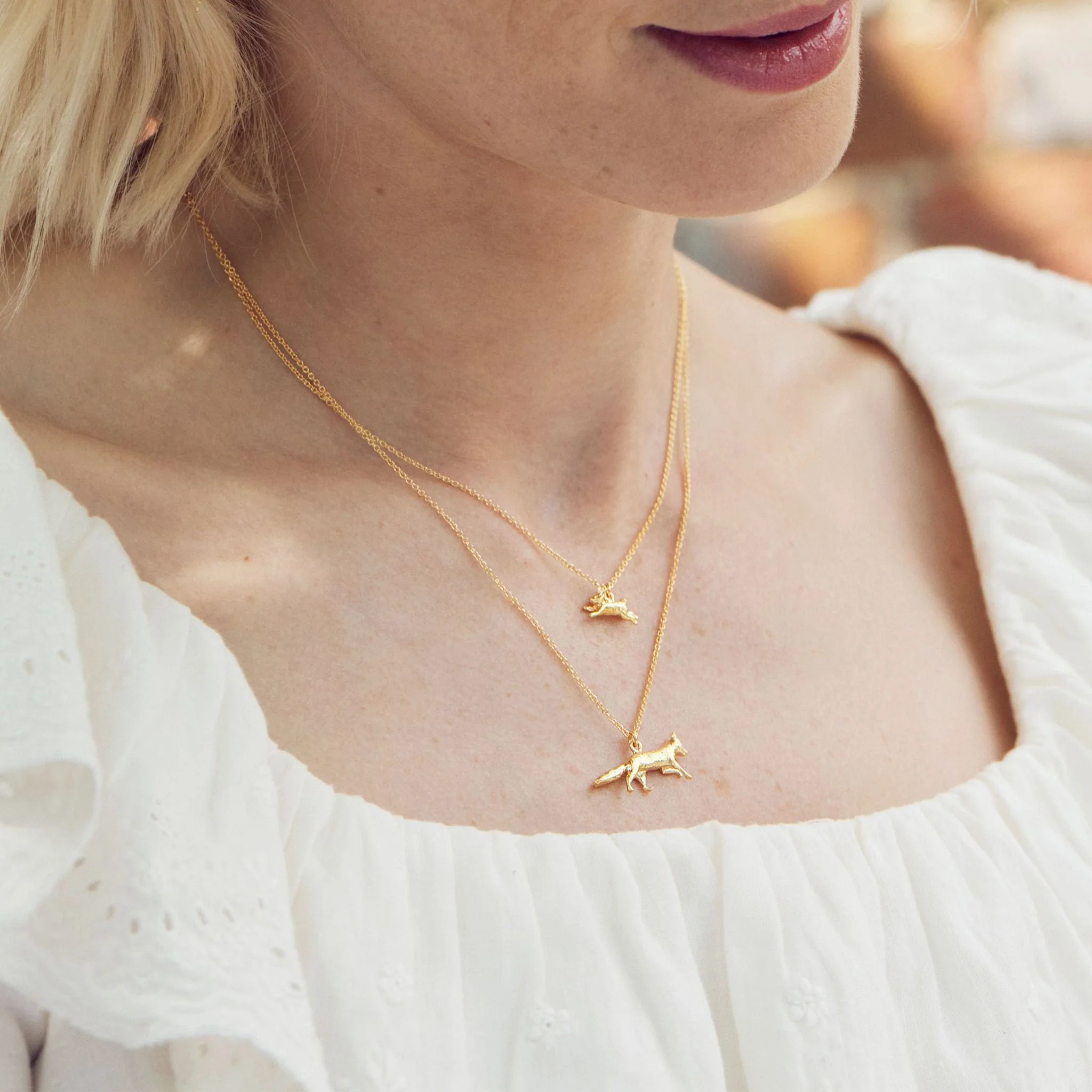 Sterling Silver Necklace - "Prowling Fox" - Image 4