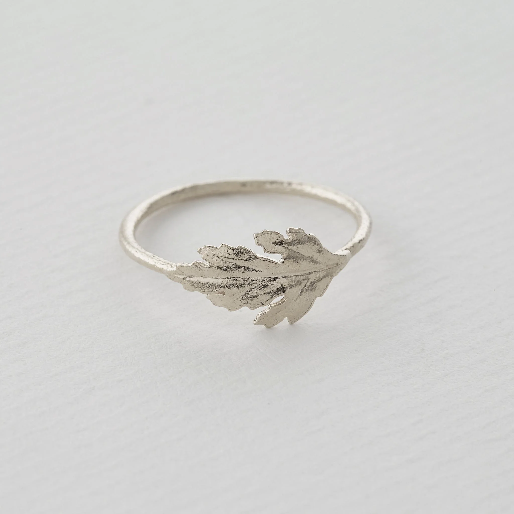 Sterling Silver Ring - "Chrysanthemum Leaf" - Image 2