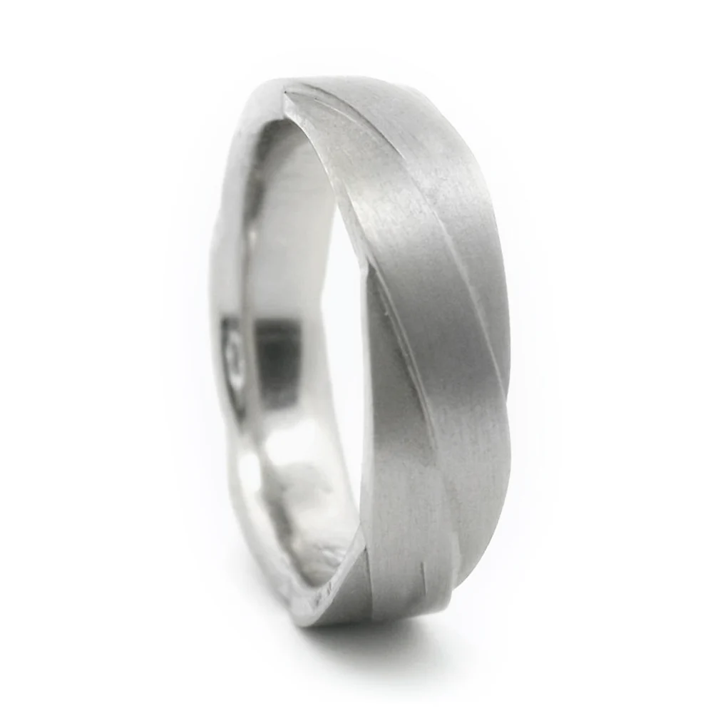 Sterling Silver Twist Band - "Forever Woven" - Image 2