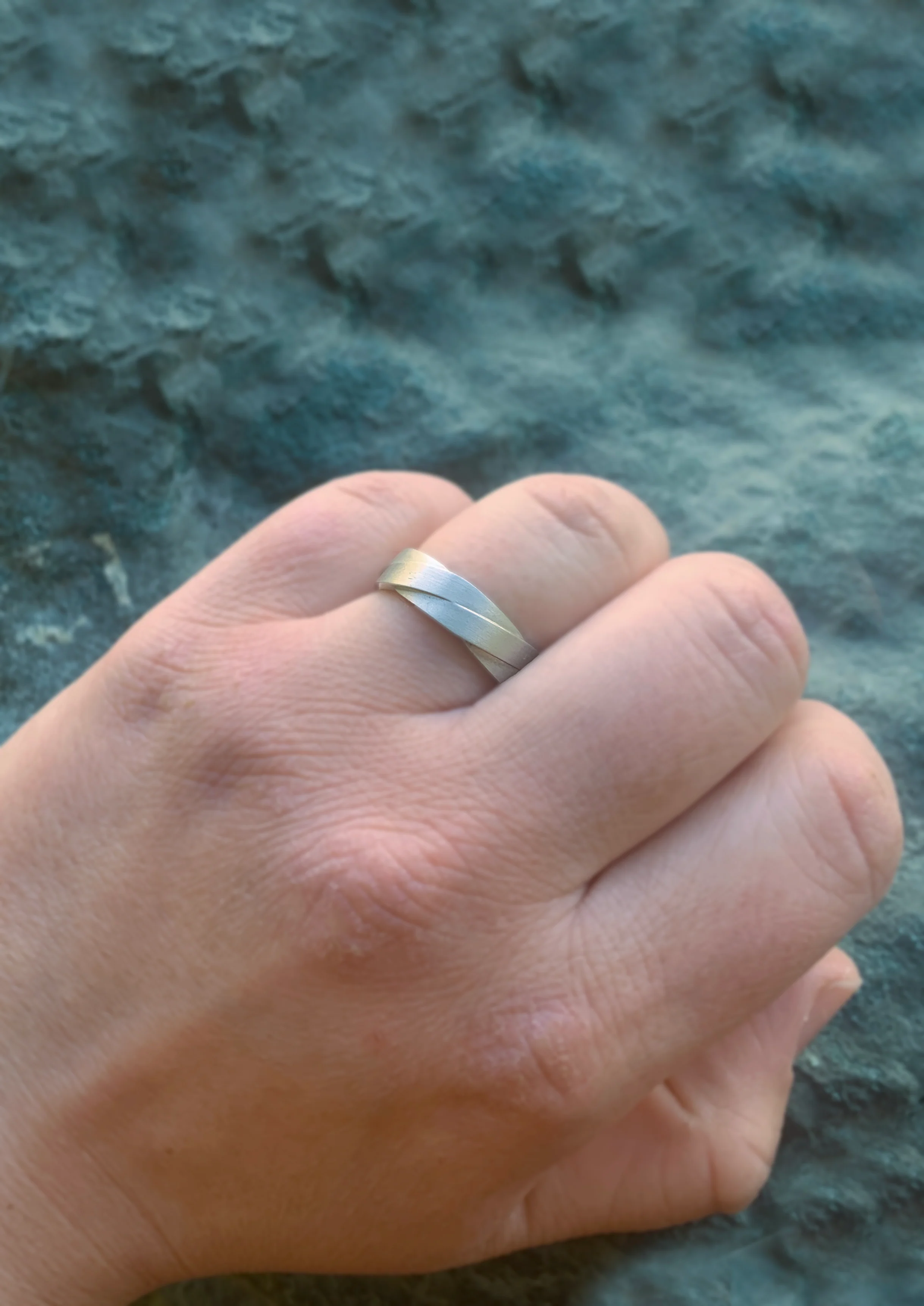 Sterling Silver Twist Band - "Forever Woven" - Image 3