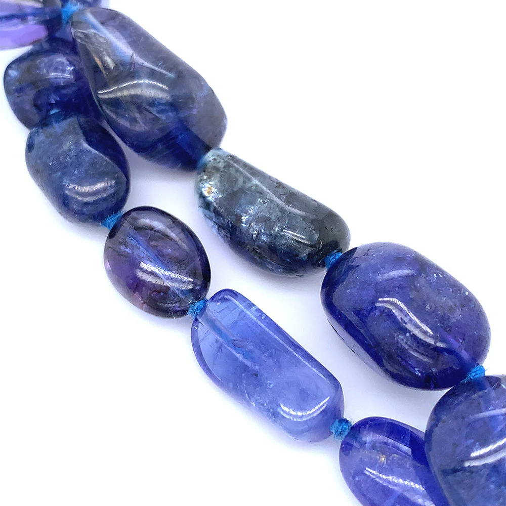 Tanzanite Beaded Necklace & Vario Clasp- "Lillies" - Image 3
