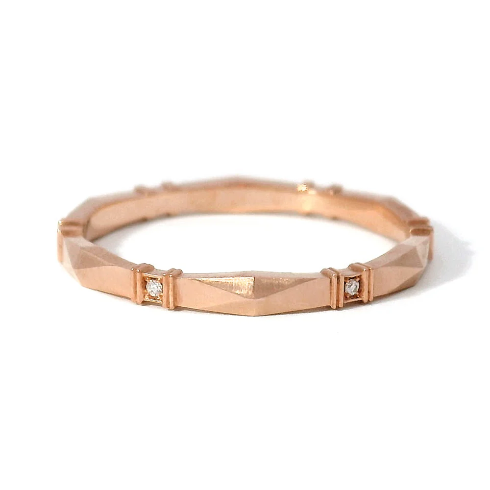 Diamond Weding Band - "Viola" - Image 3