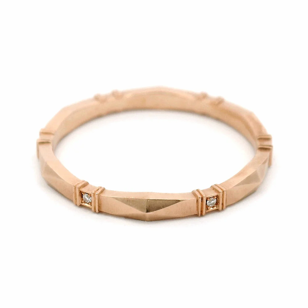 Diamond Weding Band - "Viola" - Image 4