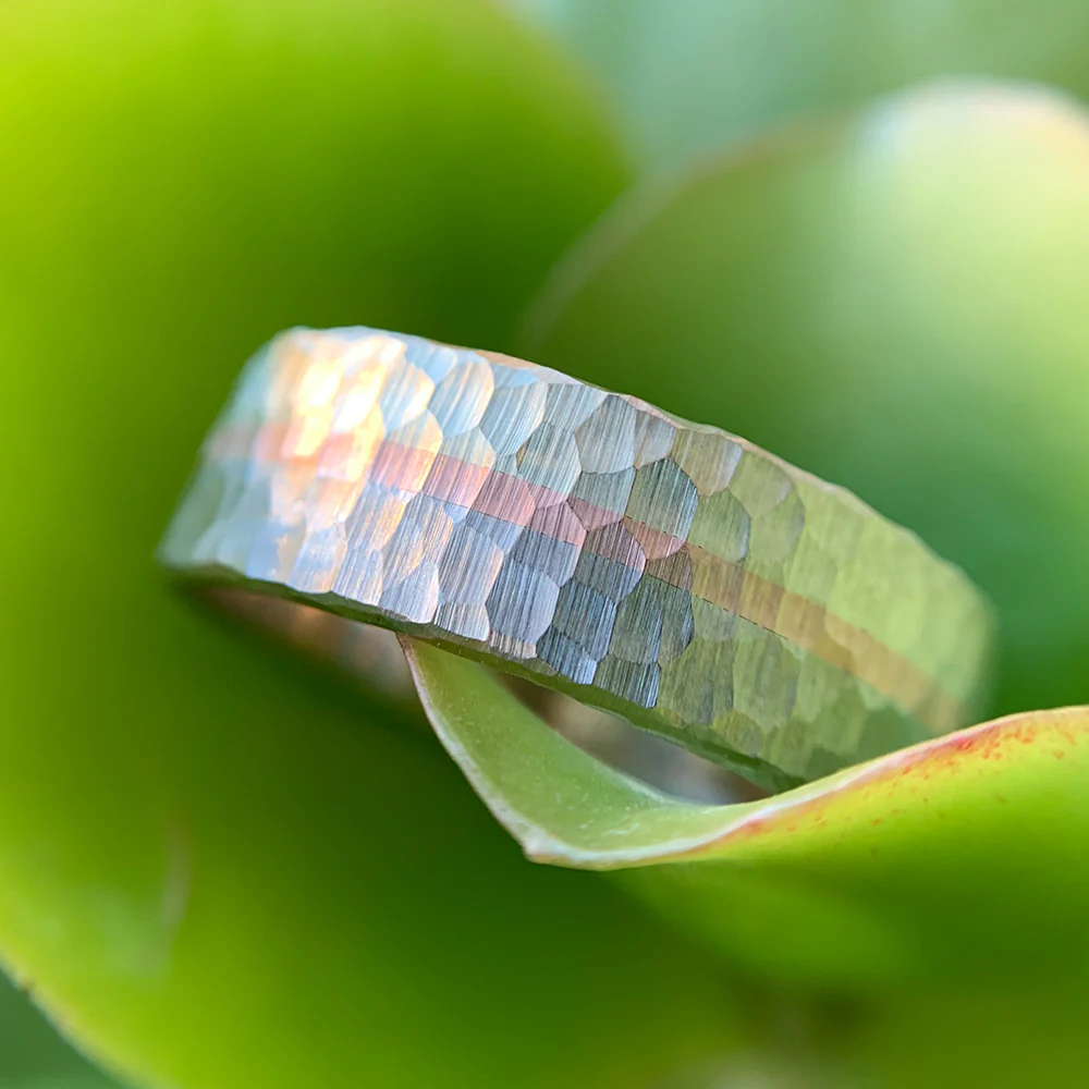 Tri-Color Gold Band - "Rainbow Trout" - Image 2
