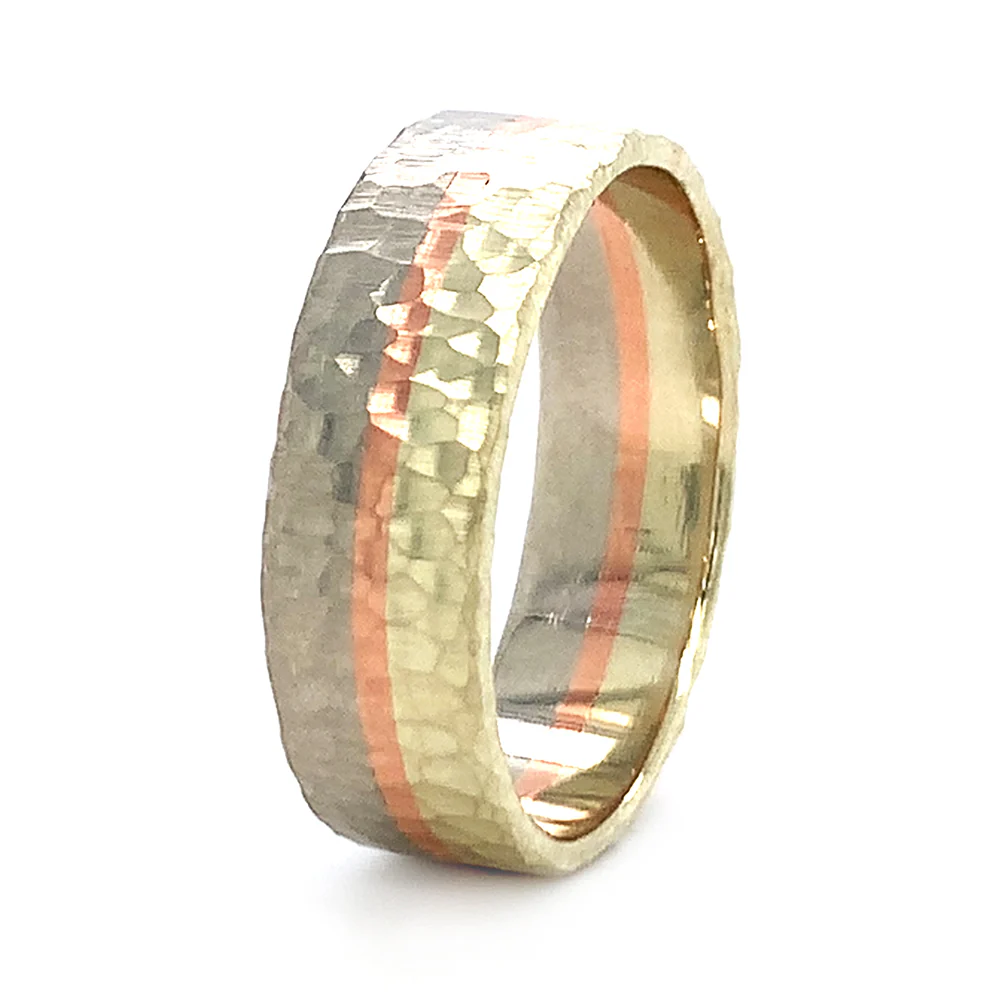 Tri-Color Gold Band - "Rainbow Trout" - Image 4