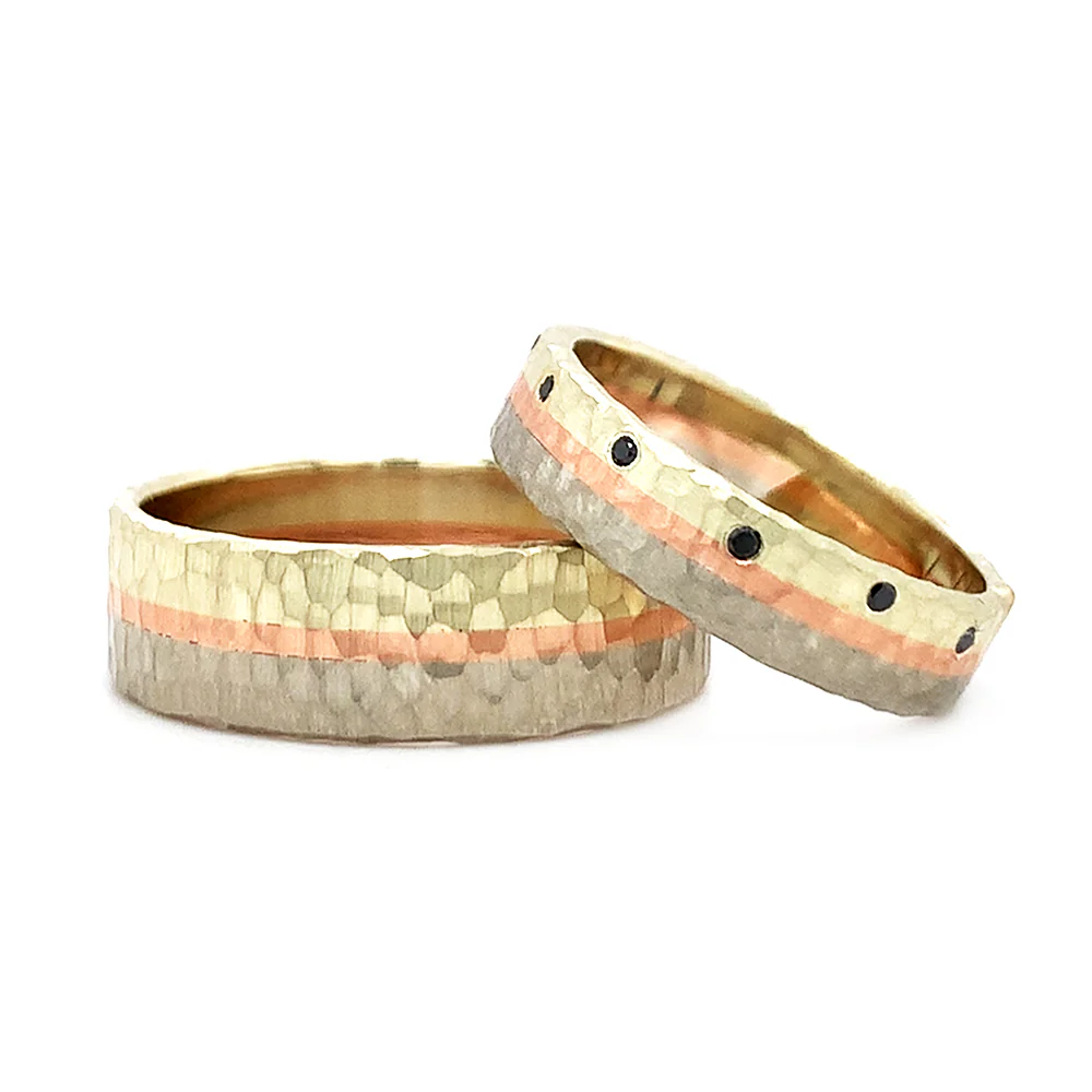 Tri-Color Gold Band - "Rainbow Trout" - Image 5