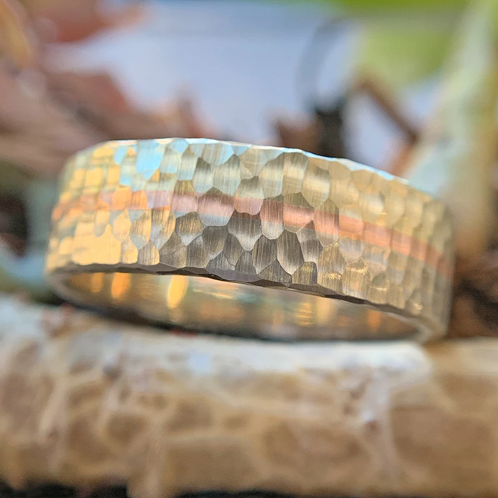 Tri-Color Gold Band - "Rainbow Trout" - Image 6