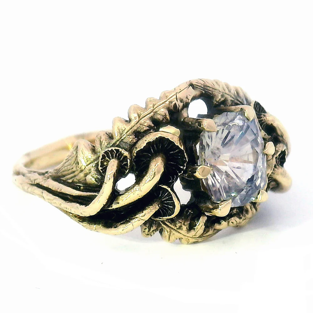 Unheated Lilac Montana Sapphire Ring - "Mushroom Oasis" - Image 2