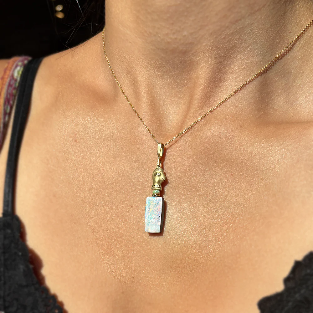 Winton Boulder Opal Necklace - "Fable Animals & Strange Characters" - Image 5