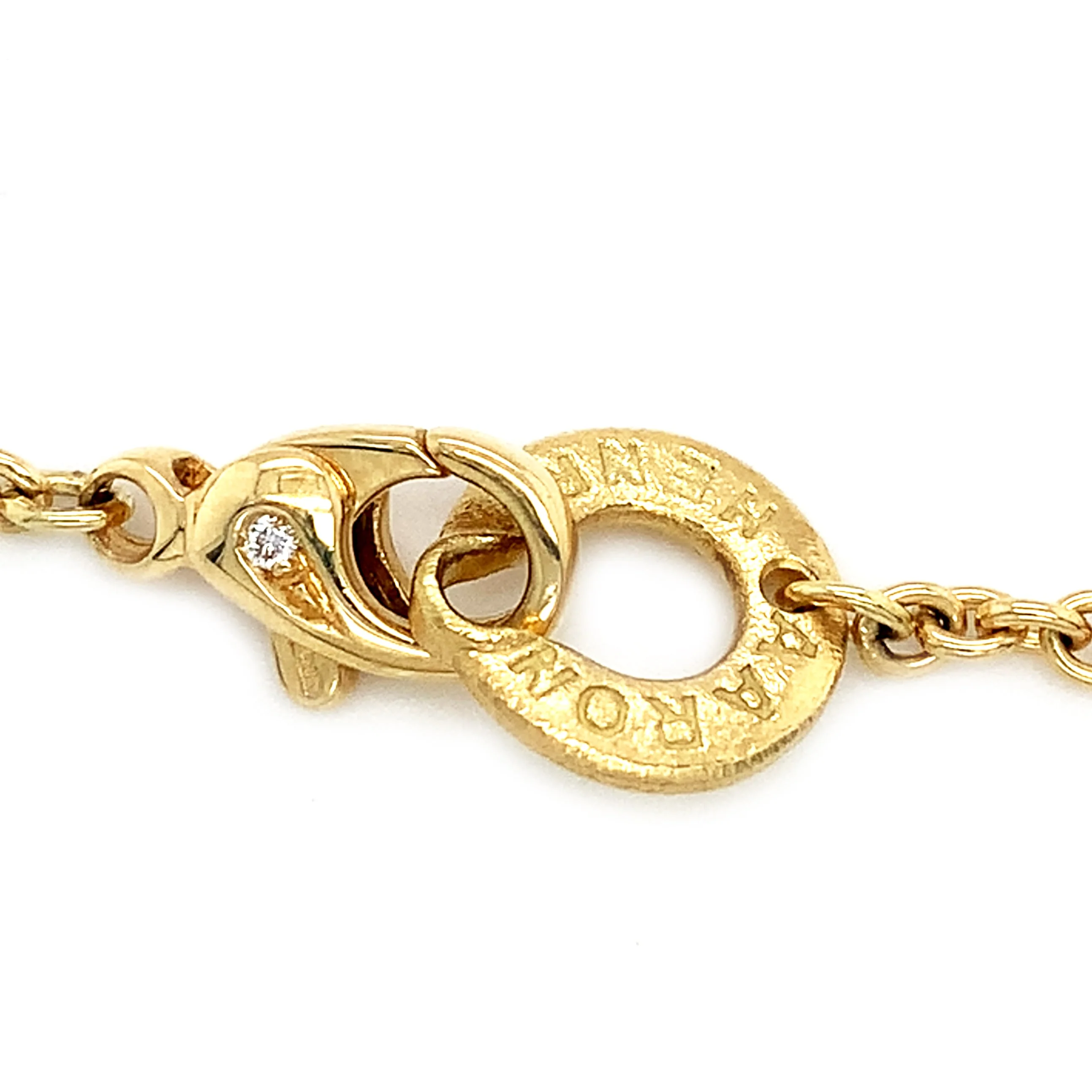 Yellow Gold Aspen Leaves Station Necklace - "Forest of Gold" - Image 5