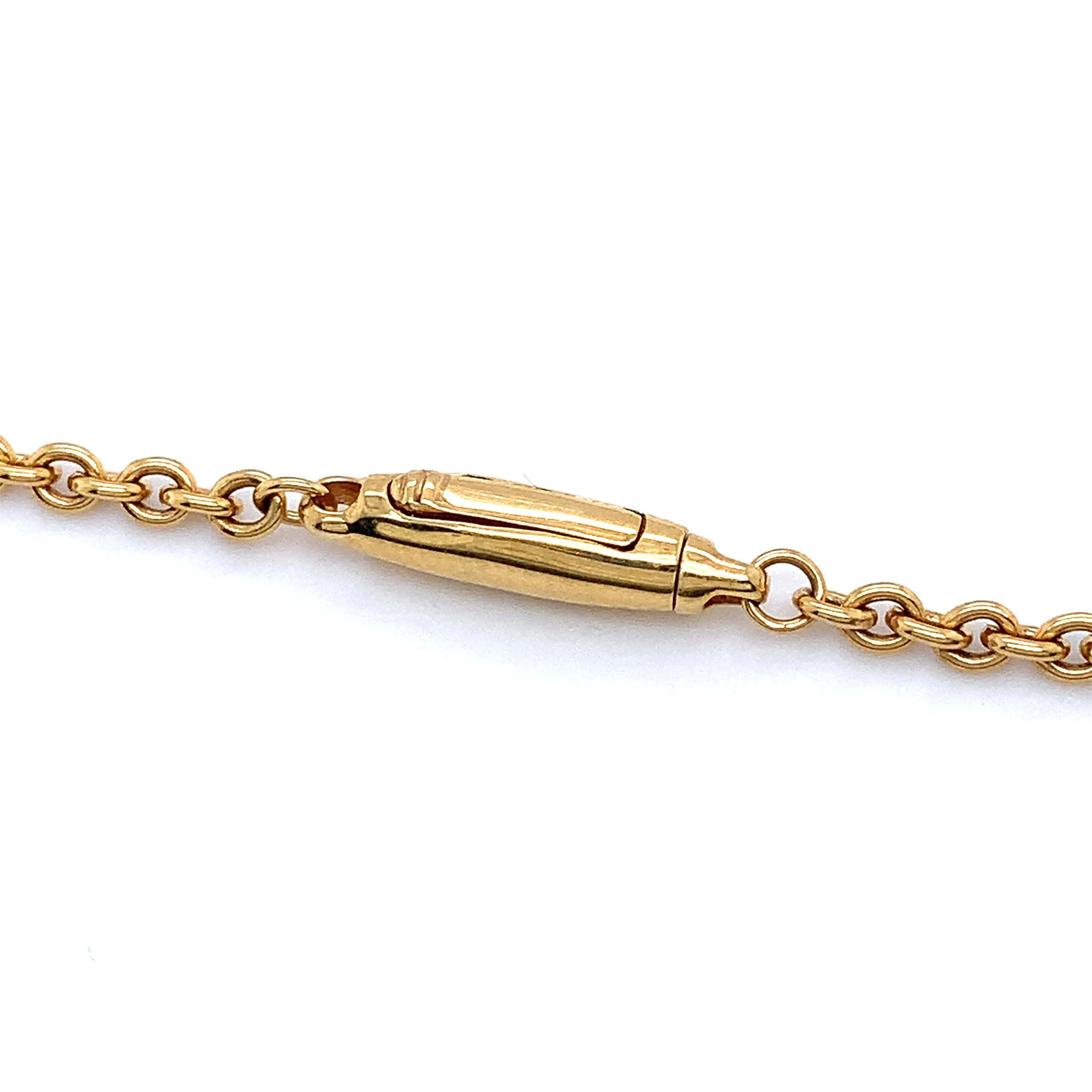 Yellow Gold & Diamond Pendant - "Flora" - Image 7
