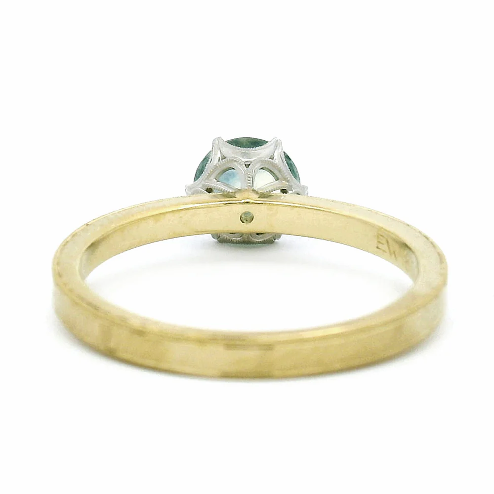 Montana Sapphire Engagement Ring - "Grace Solitaire" - Image 5