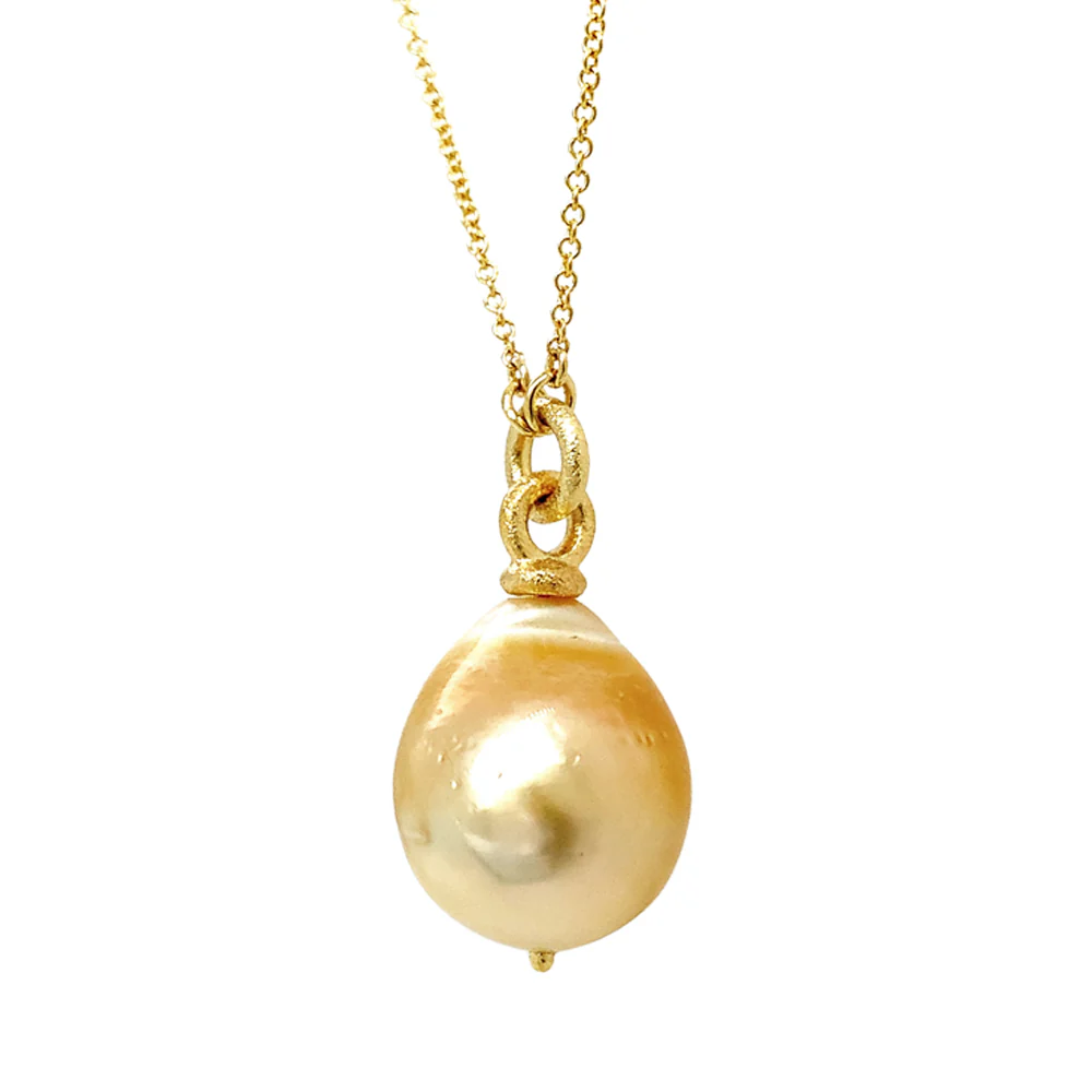 South Sea Pearl Gold Necklace - "Cordeila" - Image 3