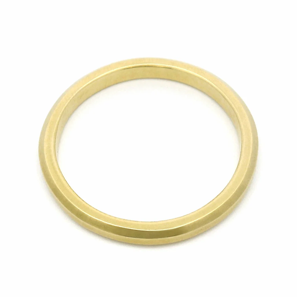 Yellow Gold  Wedding Band - "Hana" - Image 4