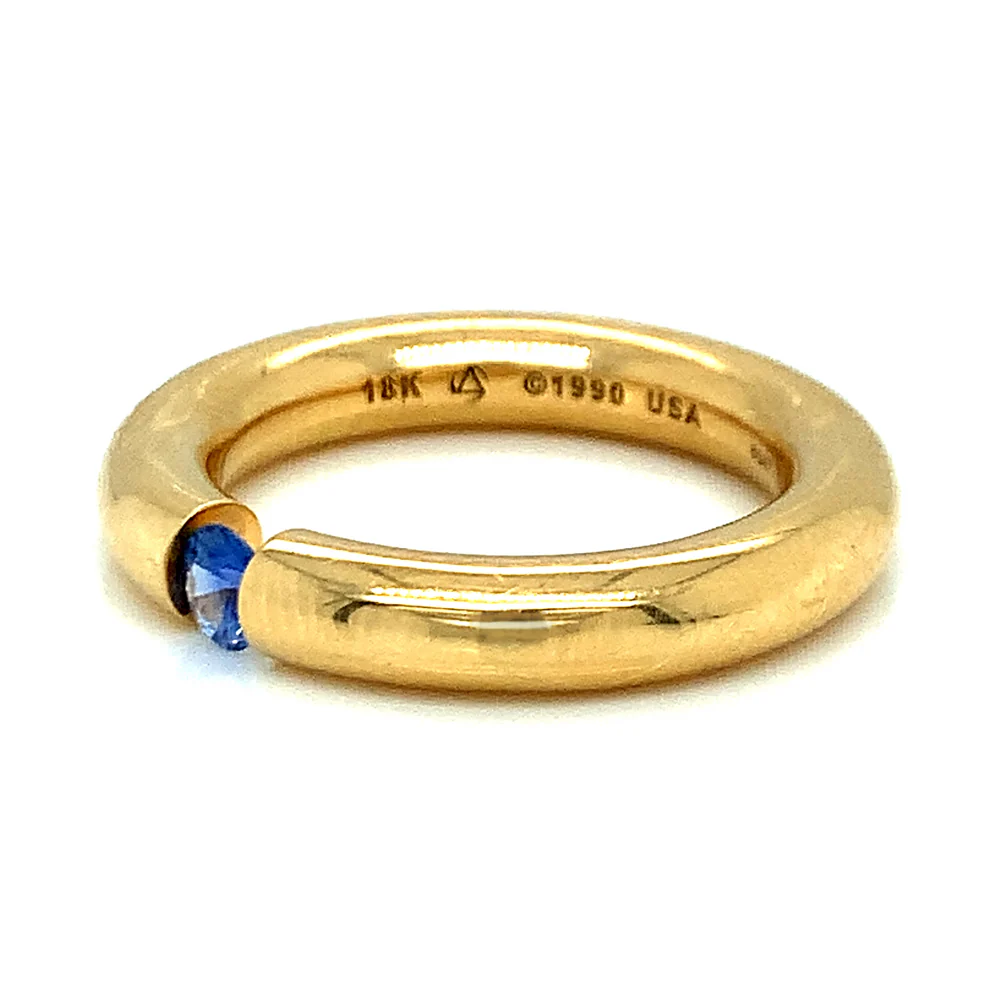 Montana Yogo Sapphire Tension Ring - Image 3