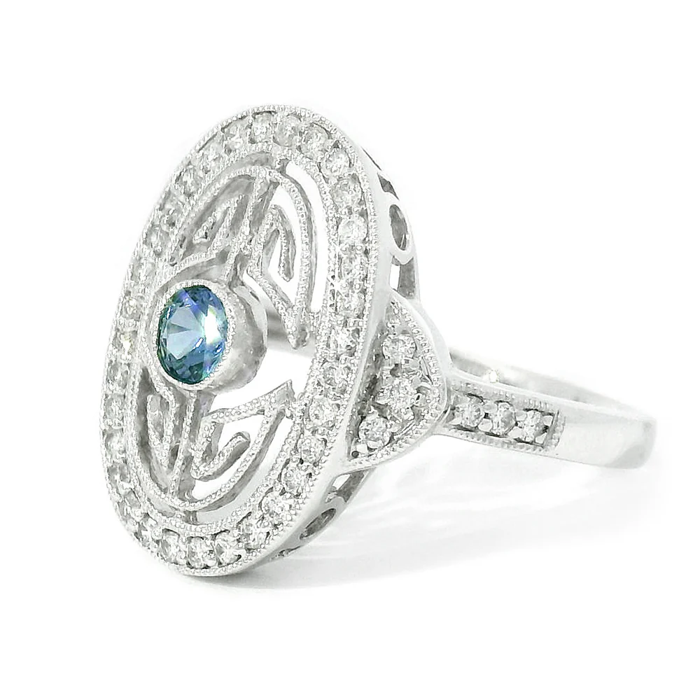 Yogo Sapphire & Diamond Ring - "Yogo Soirée" - Image 3