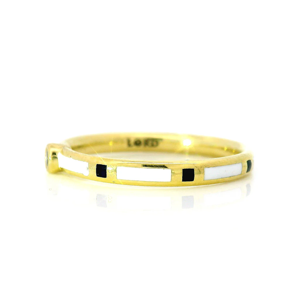 Yogo Sapphire & Enamel Band - "Rock Candy" - Image 3